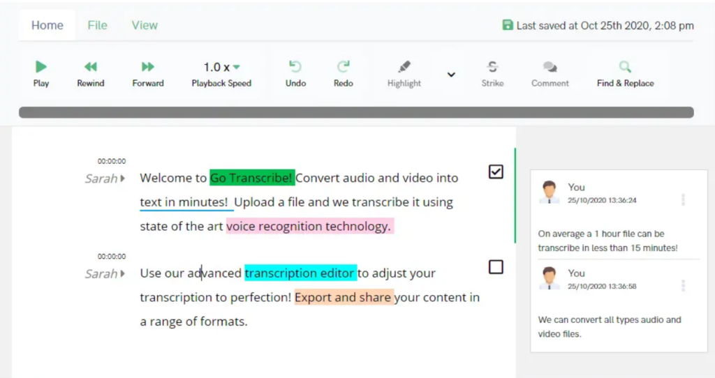 Interview transcripts: our editing policy
