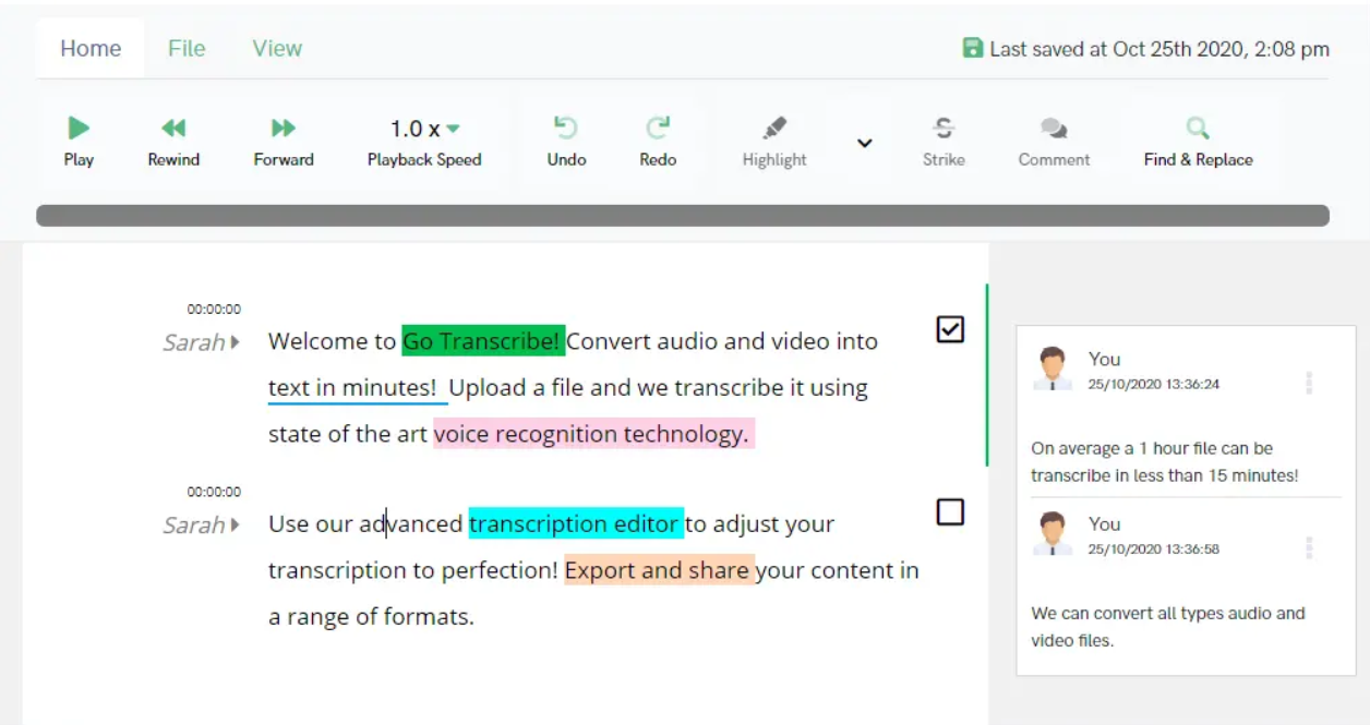 Interview transcripts: our editing policy